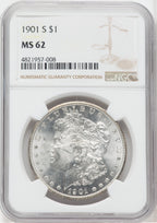 1901-S $1 Morgan Dollar NGC MS62