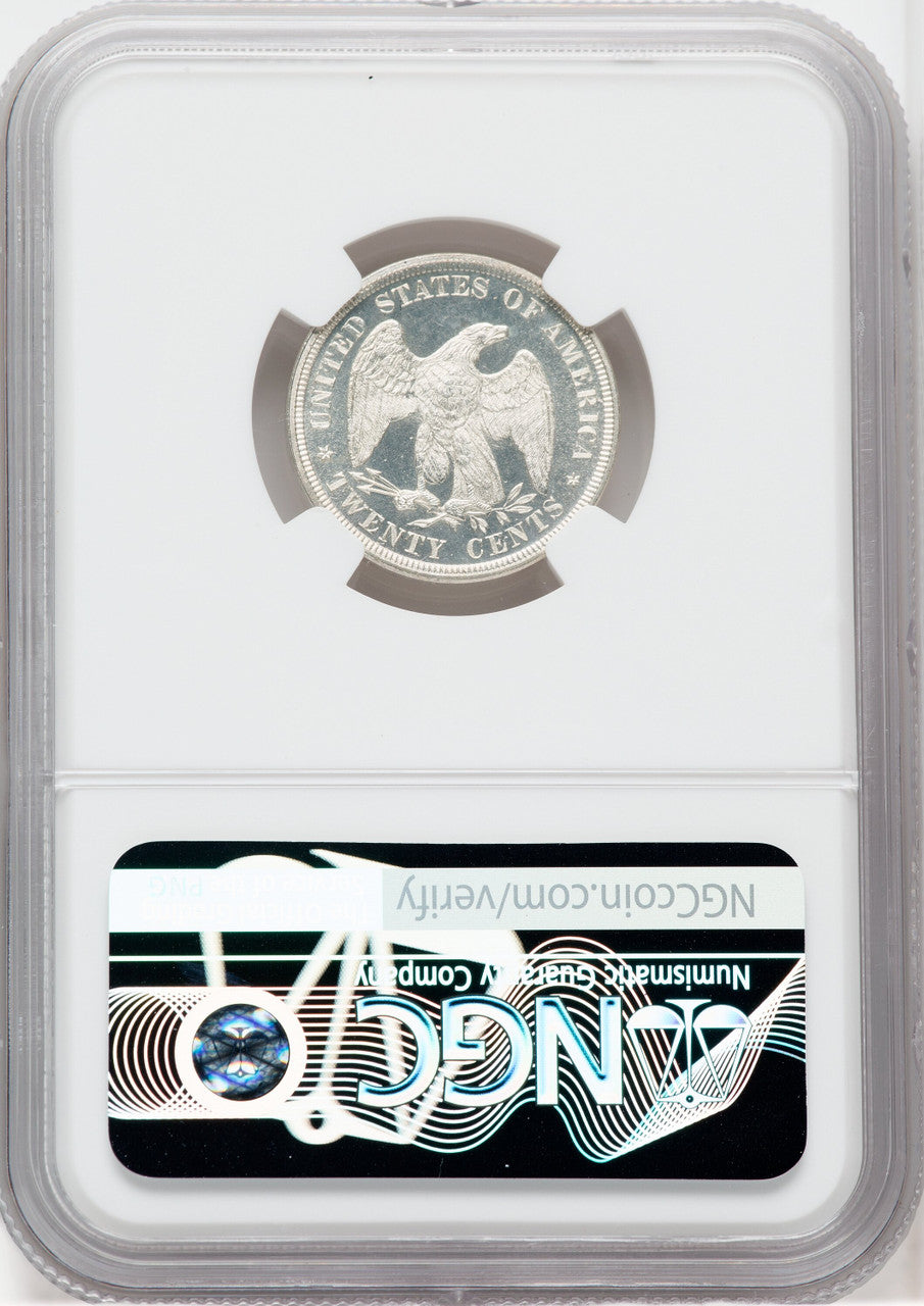 1875 20C CA Proof Twenty Cent Pieces NGC PR65