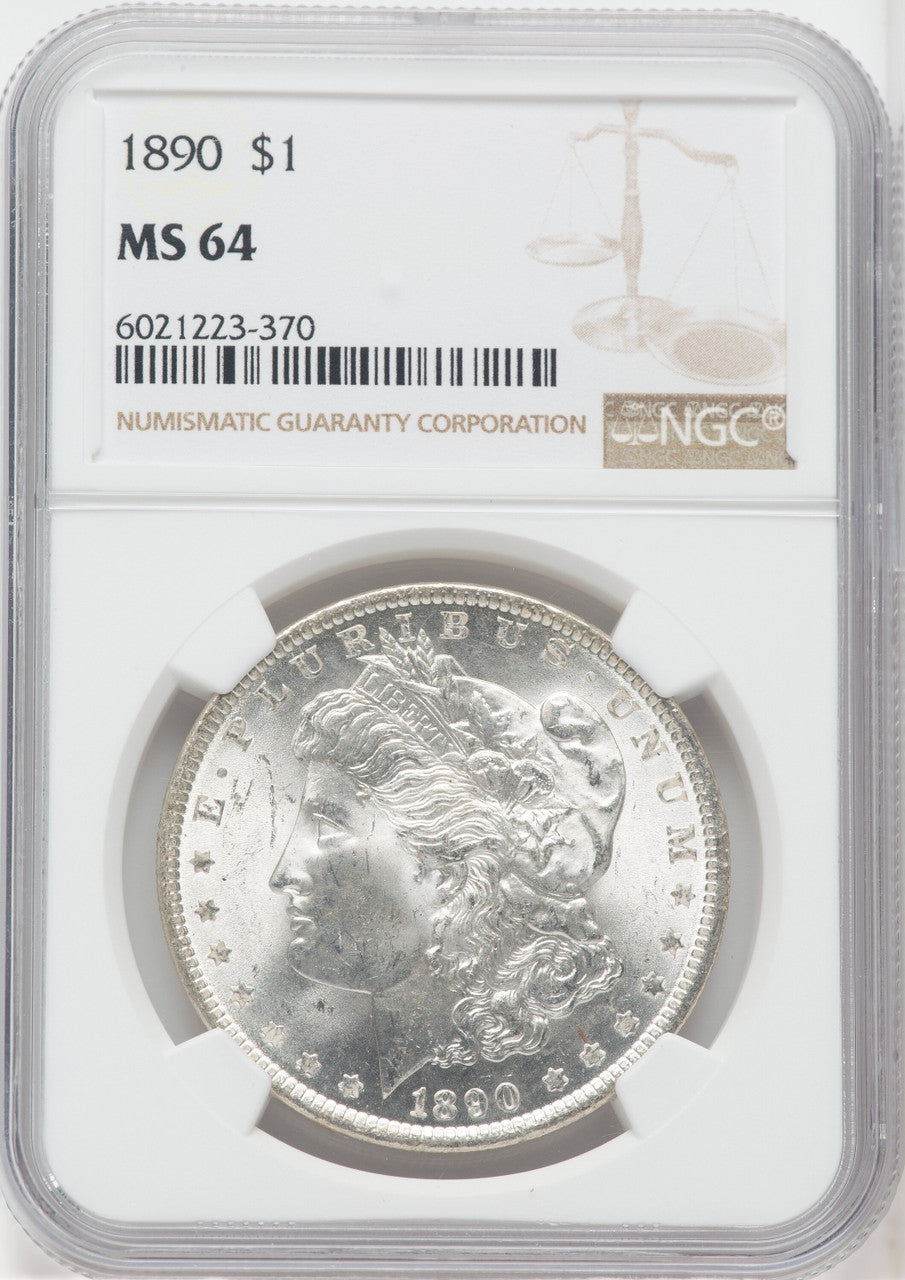 1890 $1 Morgan Dollar NGC MS64