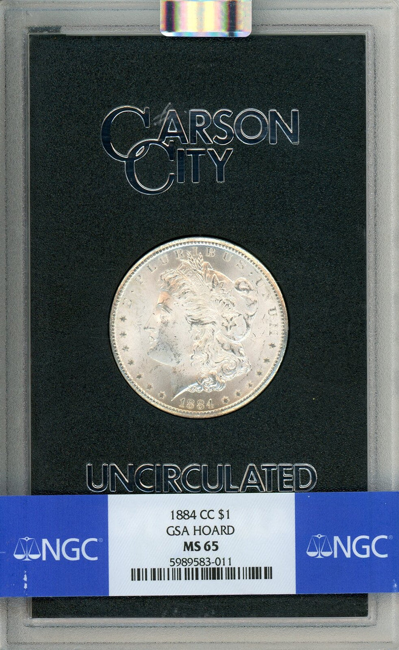 1884-CC $1 GSA Hoard Morgan Dollar NGC MS65