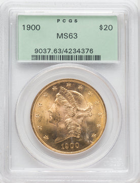 1900 $20 Liberty Double Eagle PCGS MS63