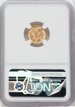 1889 G$1 Gold Dollar NGC MS65