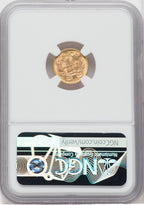1889 G$1 Gold Dollar NGC MS65