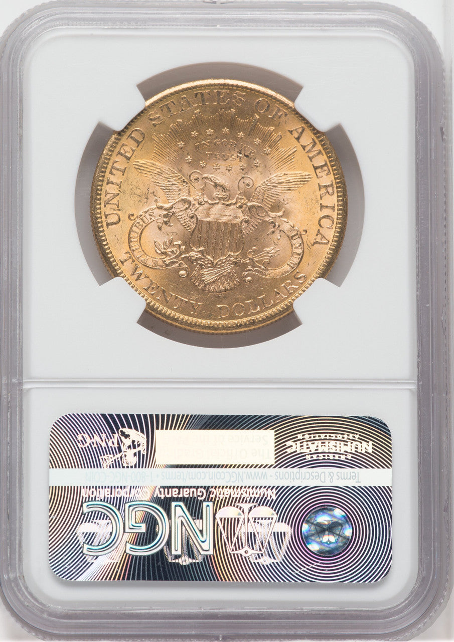 1900 $20 CAC NGC Plus Liberty Double Eagle NGC MS64+