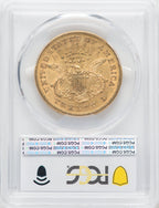 1874-S $20 Liberty Double Eagle PCGS AU50