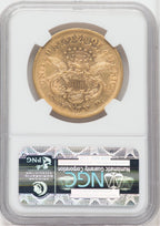 1876-S $20 Liberty Double Eagle NGC AU53