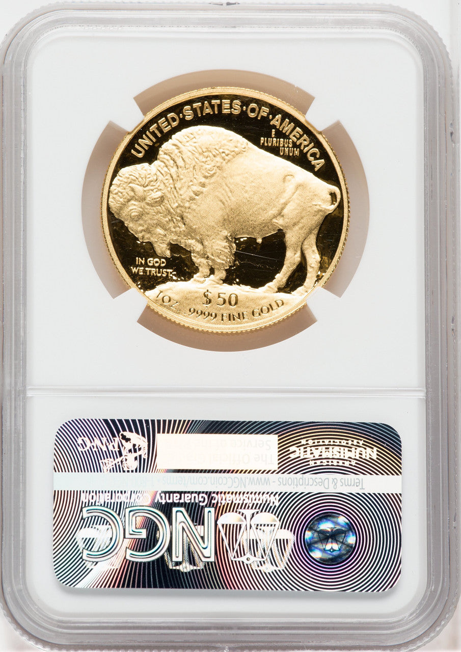 2016-W $50 Gold Buffalo Tenth Anniversary Early Releases NGC PF70