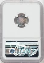 1837 No Stars Large Date (Curl Top 1) NGC Plus Seated Half Dime NGC MS66+
