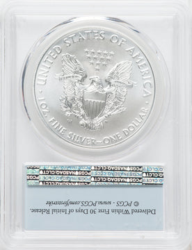 2020-W S$1 Silver Eagle Burnished First Strike SP PCGS MS70