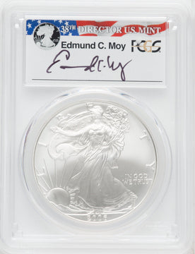 2006-W S$1 Silver Eagle Moy Signature SP PCGS MS70