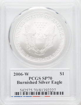 2006-W S$1 Silver Eagle Moy Signature SP PCGS MS70