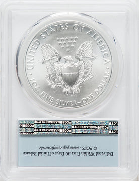 2017-W S$1 Silver Eagle Burnished First Strike SP PCGS MS70