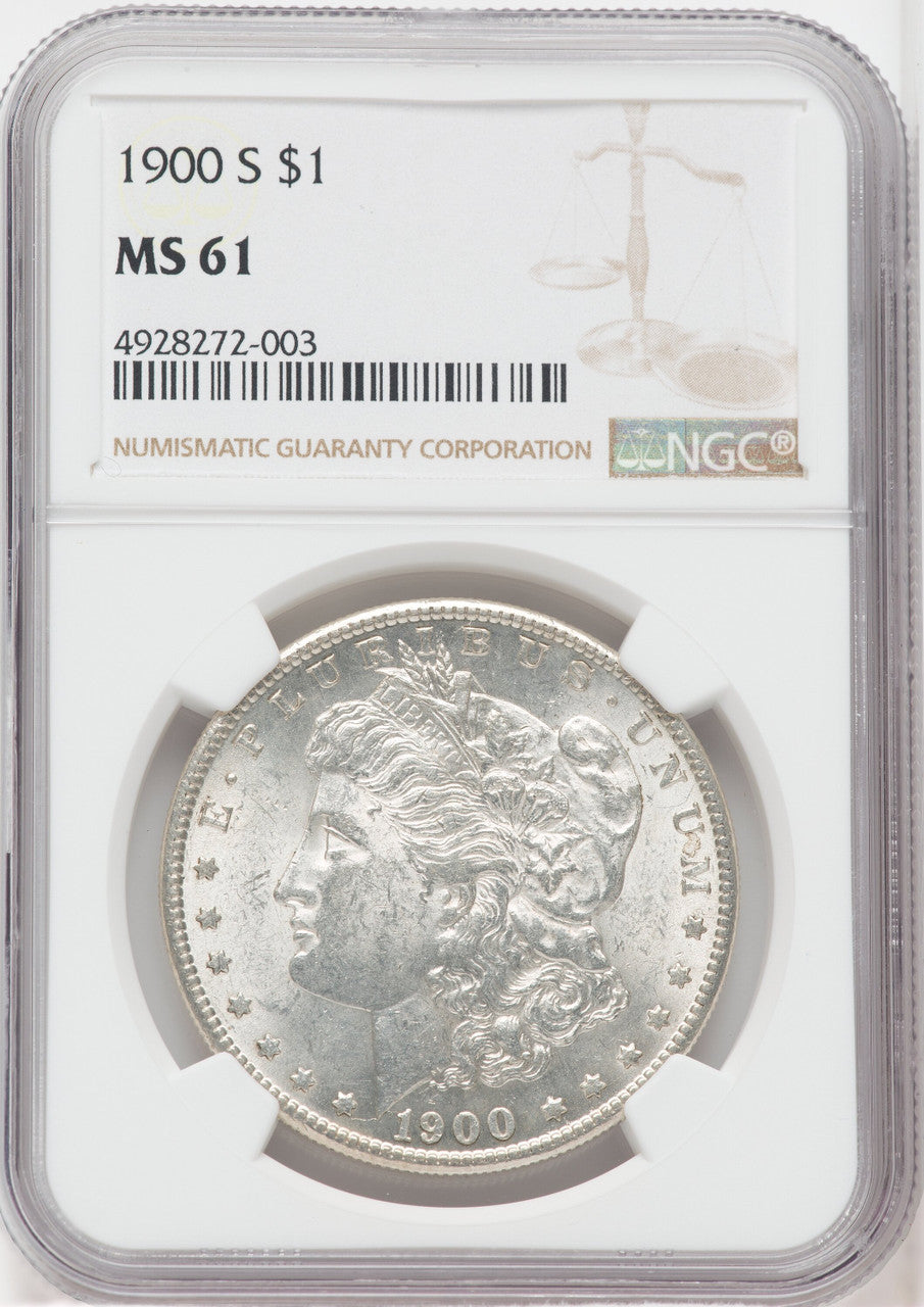 1900-S $1 Morgan Dollar NGC MS61