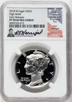 2018-W Palladium Eagle 1 oz ER Ron Harrigal NGC PF70