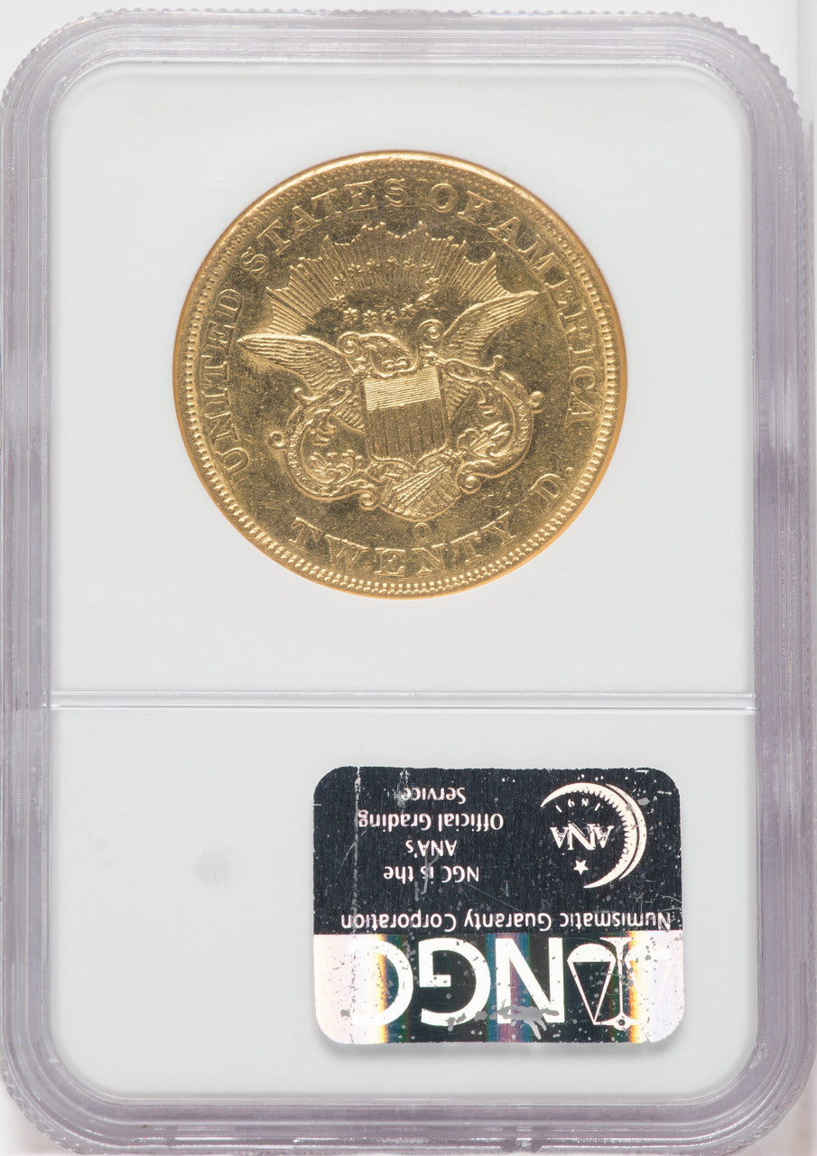 1852-O $20 Liberty Double Eagle NGC AU58