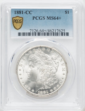 1881-CC Morgan Dollar PCGS MS64+