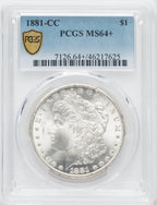 1881-CC Morgan Dollar PCGS MS64+