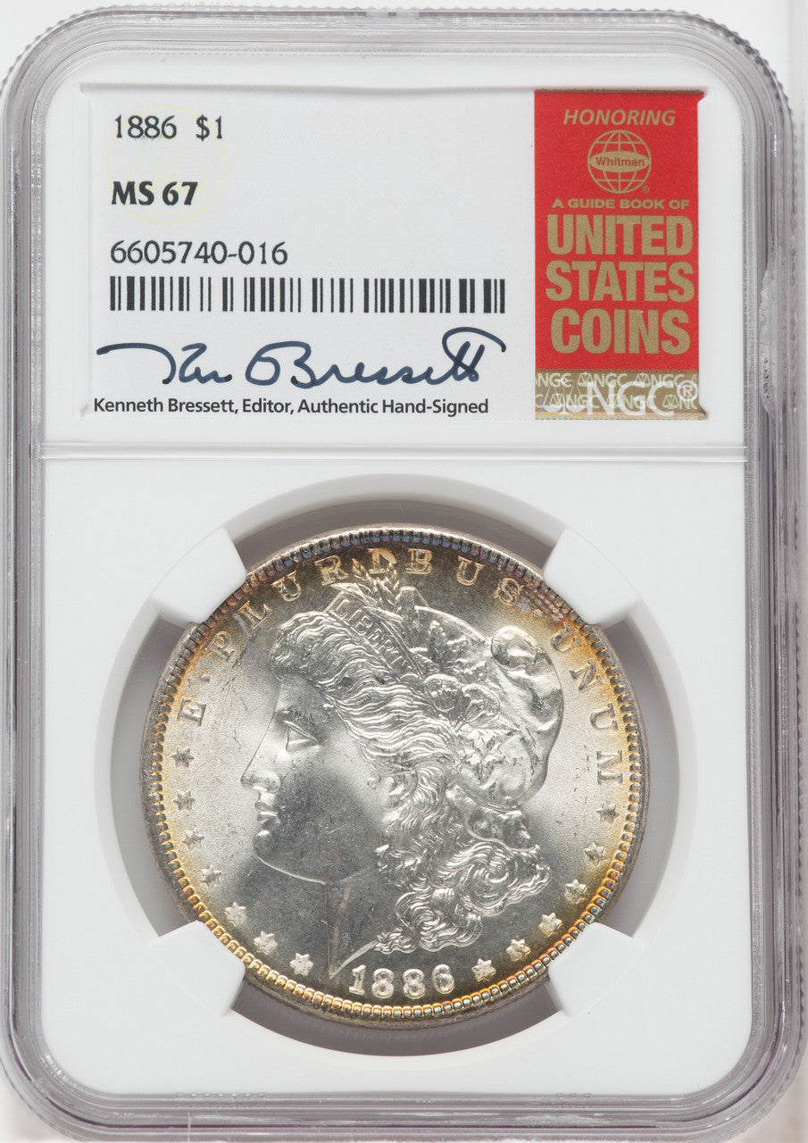 1886 $1 Morgan Dollar NGC MS67