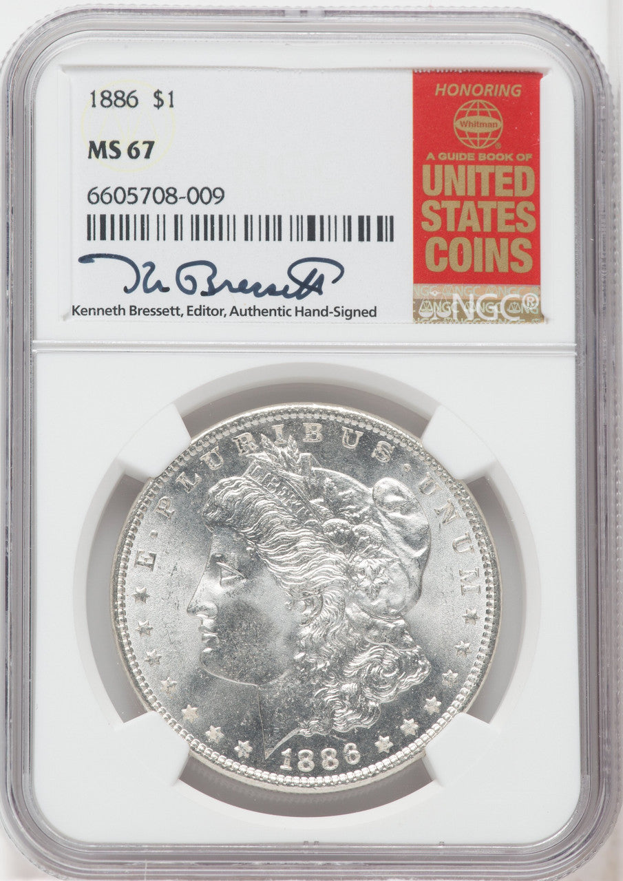 1886 $1 Morgan Dollar NGC MS67