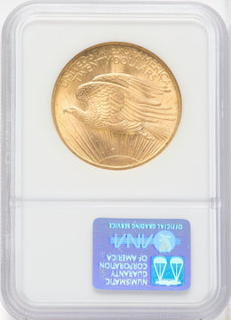 1908 NM $20 Wells Fargo Saint-Gaudens Double Eagle NGC MS66