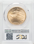 1909-S $20 Saint-Gaudens Double Eagle PCGS MS62
