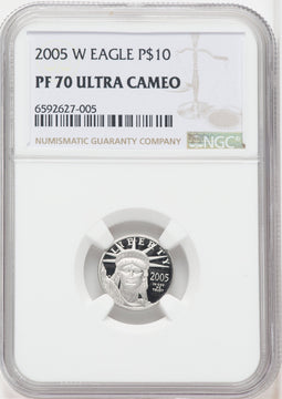 2005-W $10 Tenth-Ounce Platinum NGC PF70