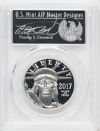 2017-W $100 One-Ounce Platinum Eagle Statue of Liberty 20th Anniversary First Strike Mercanti PCGS PR70