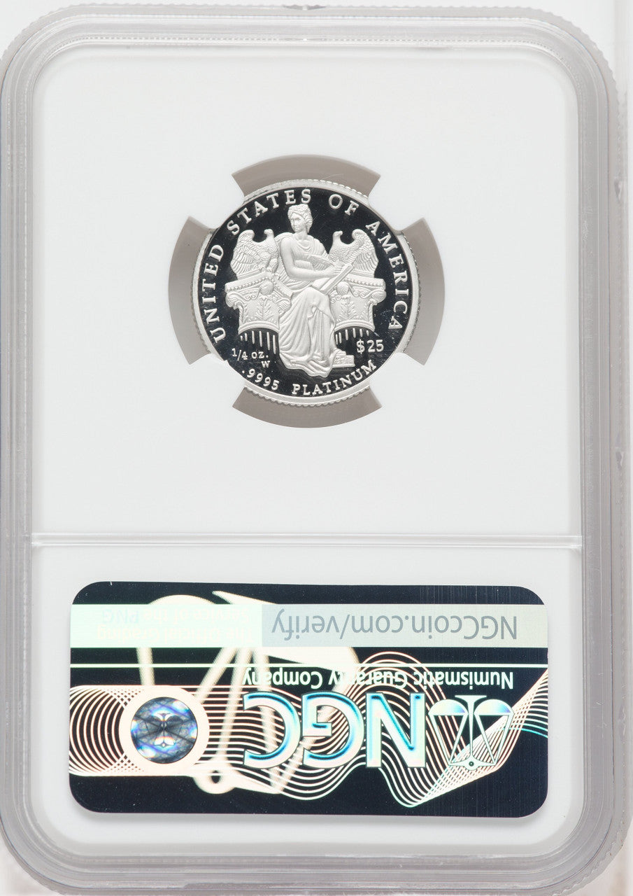 2006-W $25 Quarter-Ounce Platinum Eagle Statue of Liberty NGC PF70