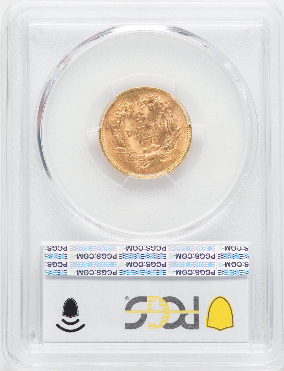1878 $3 Three Dollar Gold Pieces PCGS MS63