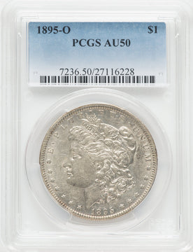 1895-O Silver Morgan Silver PCGS AU50
