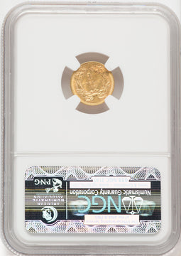 1862 G$1 Gold Dollar NGC MS61