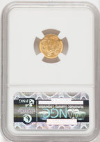 1862 G$1 Gold Dollar NGC MS61