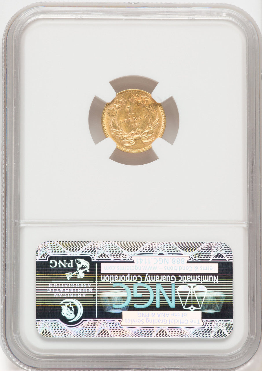 1862 G$1 Gold Dollar NGC MS61