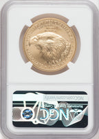 2021-W One-Ounce Gold Eagle T-2 Burnished NGC MS70 Mike Castle