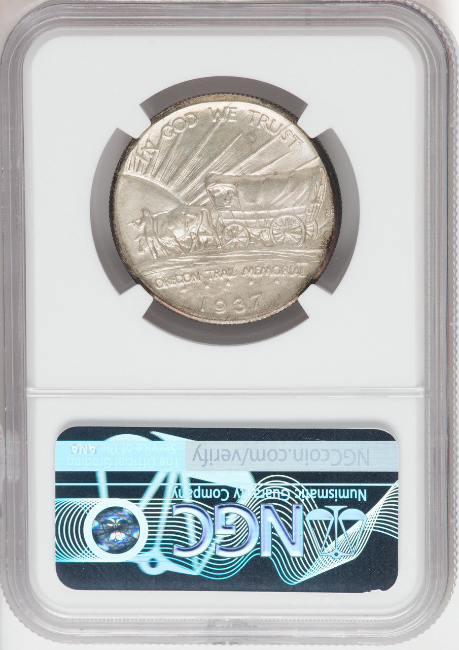 1937-D 50C Oregon Commemorative Silver NGC MS68