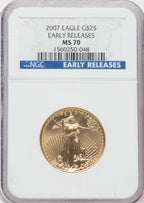 2007 $25 Half-Ounce Gold Eagle First Strike NGC MS70