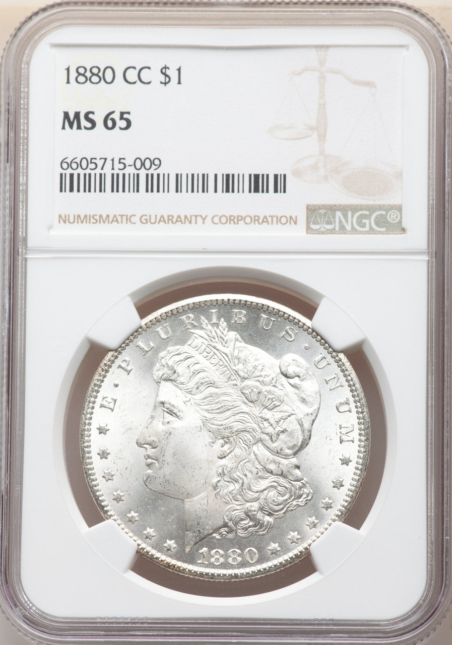 1880-CC $1 Morgan Dollar NGC MS65