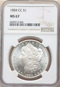 1884-CC $1 Morgan Dollar NGC MS67