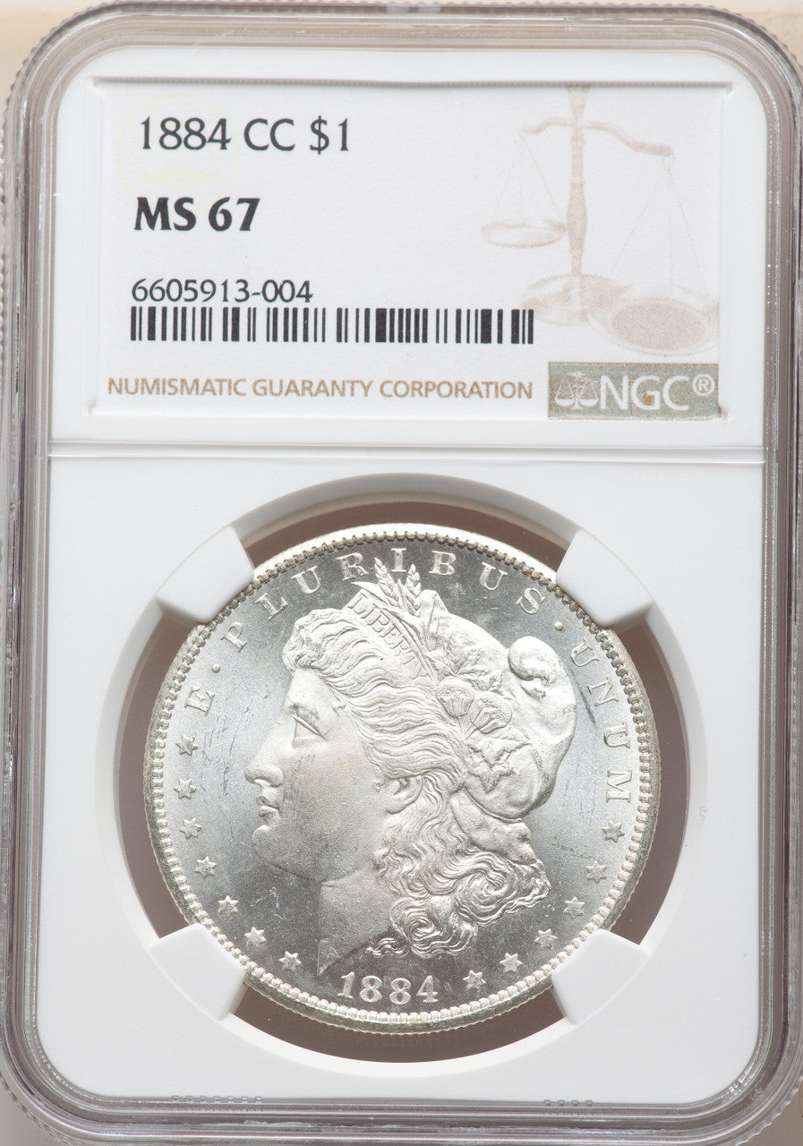 1884-CC $1 Morgan Dollar NGC MS67