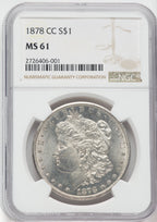 1878-CC $1 Morgan Dollar NGC MS61