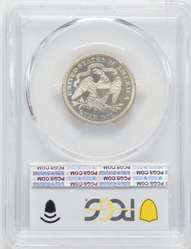 1882 25C Proof Seated Quarter PCGS PR65