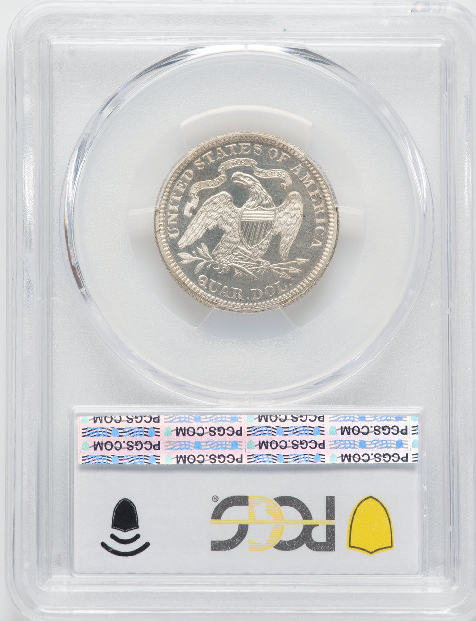 1882 25C Proof Seated Quarter PCGS PR65