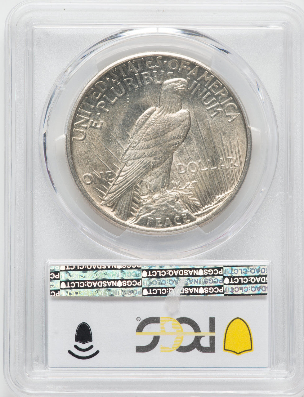 1921 $1 Peace Dollar PCGS MS62