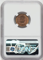 1868 1C RB Indian Cent NGC MS66