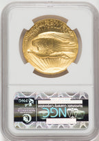 1907 $20 Wire Rim High Relief Double Eagle NGC MS63
