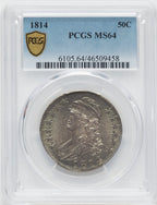 1814 50C Bust Half Dollar PCGS MS64