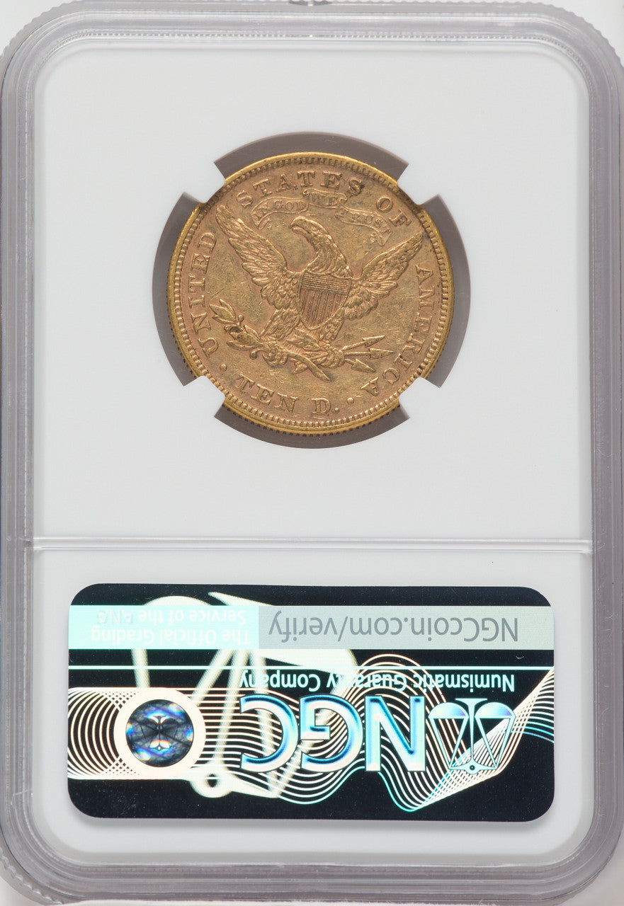 1872 $10 Liberty Eagle NGC AU55