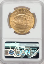 1908-D $20 MOTTO Saint-Gaudens Double Eagle NGC MS63