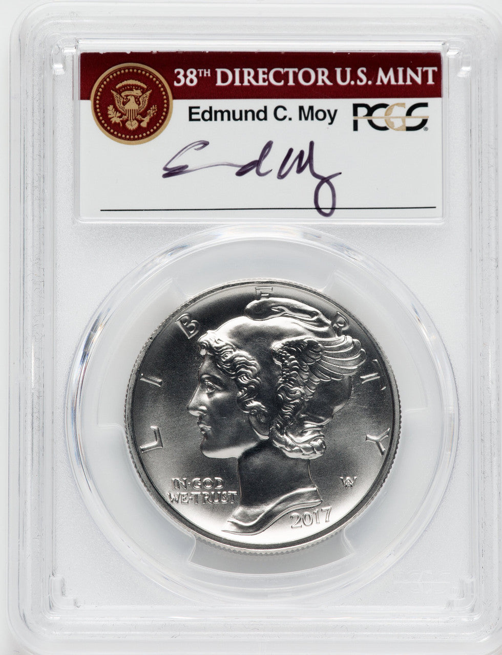 2017 $25 Palladium First Strike PCGS MS70 Ed Moy
