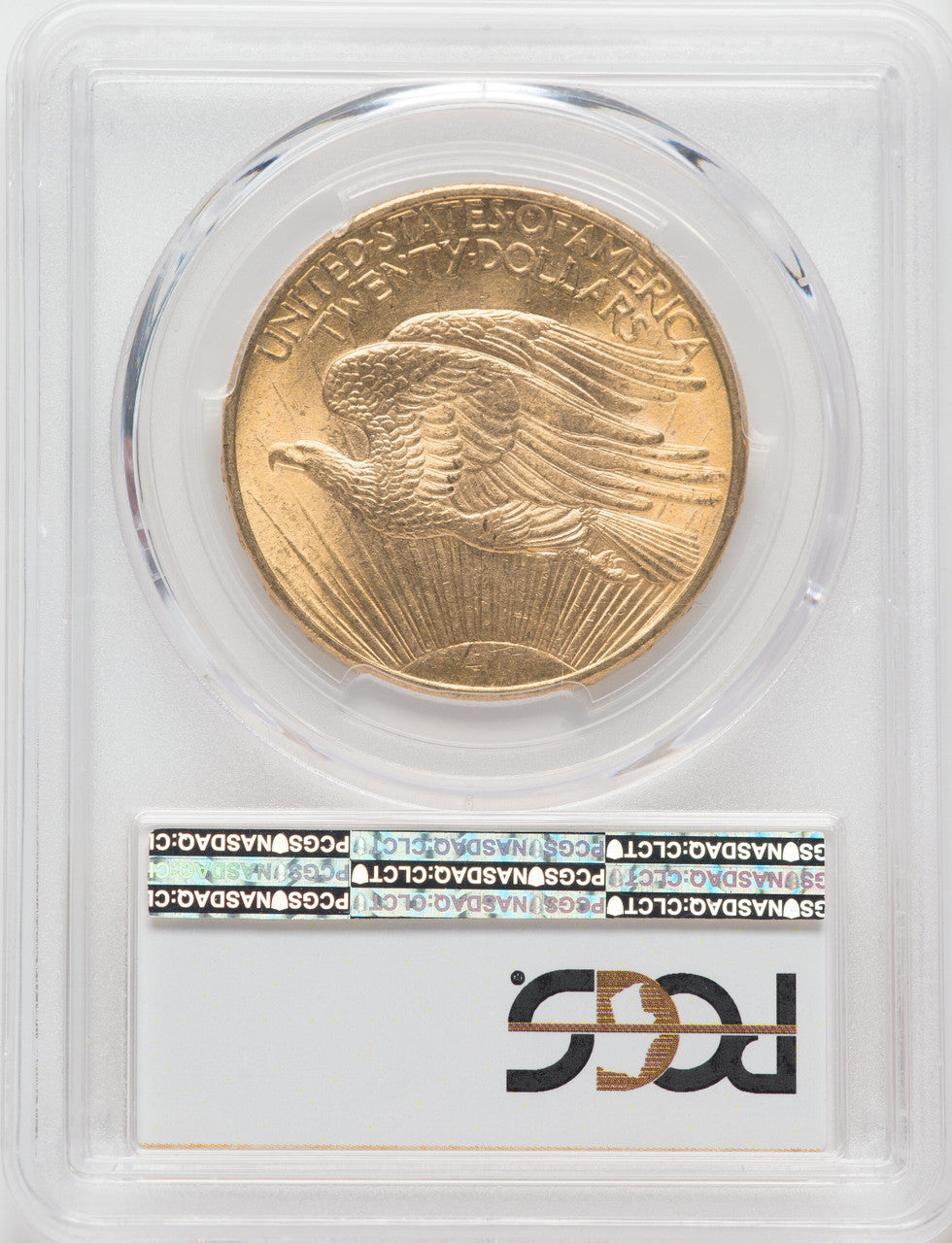1908 $20 NO MOTTO Saint-Gaudens Double Eagle PCGS MS66